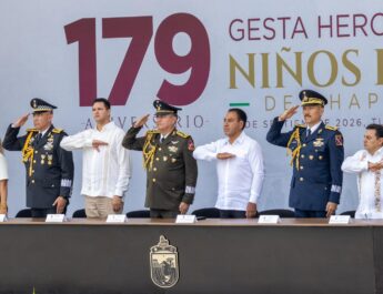 Eduardo Ramírez participa en la conmemoración de la Gesta Heroica de los Niños Héroes